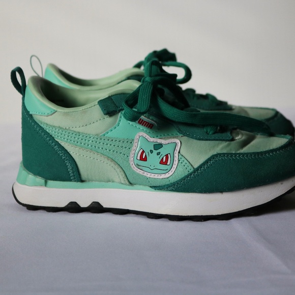 PUMA x Pokemon Rider FV Bulbasaur Sneakers Green - Picture 2 of 15